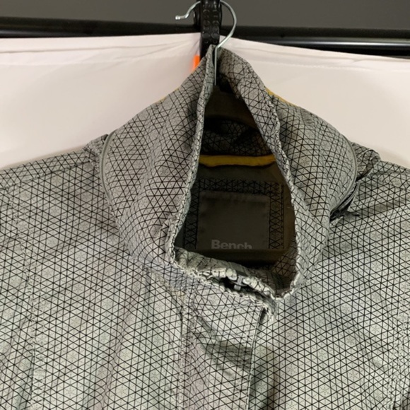 Bench Grey & Yellow Zip Up Waterproof Jacket - Picture 3 of 13